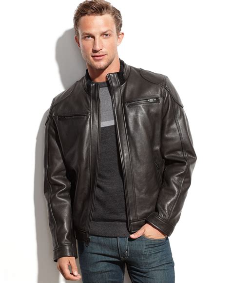 calvin klein leather jackets macy's.